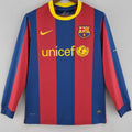 Maillot Barcelone Domicile Manches Longues Rétro 2010/11