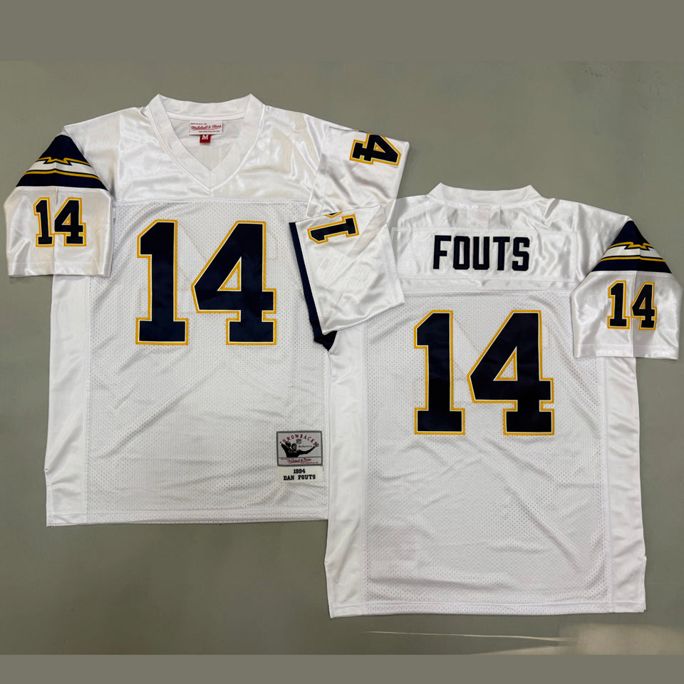 Maillot Fouts 14 Men S Los Angeles Chargers Rétro