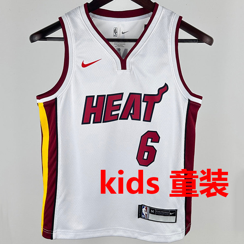 Maillot Miami Heat James 6 2024/25 Enfant