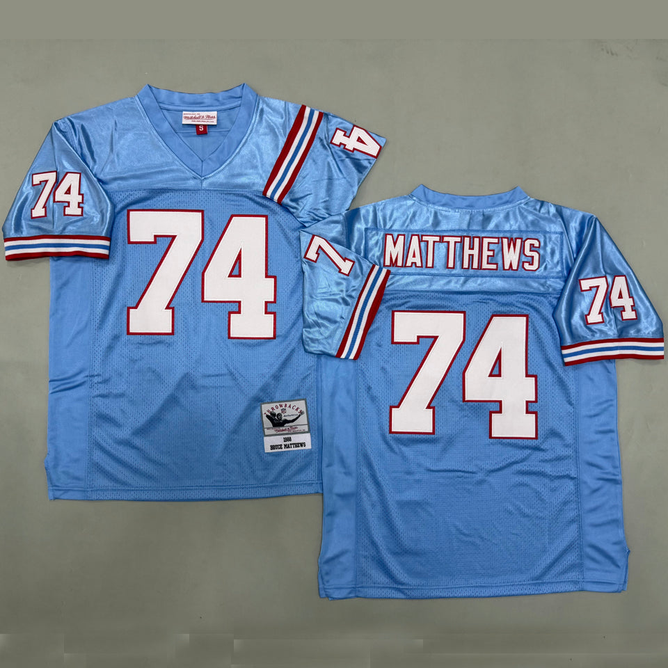 Maillot Matthews 74 Men S Tennessee Titans Rétro