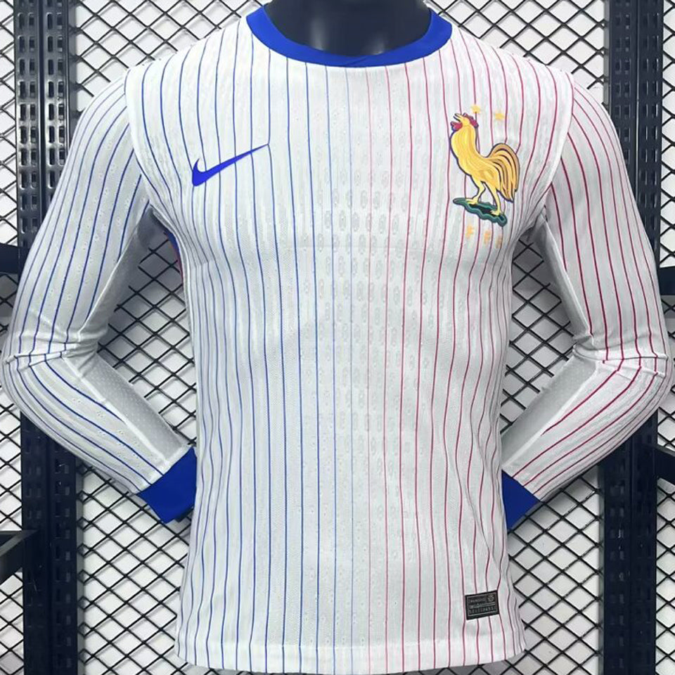 Maillot France Extérieur Manches Longues 2024/25 (Version Joueur)
