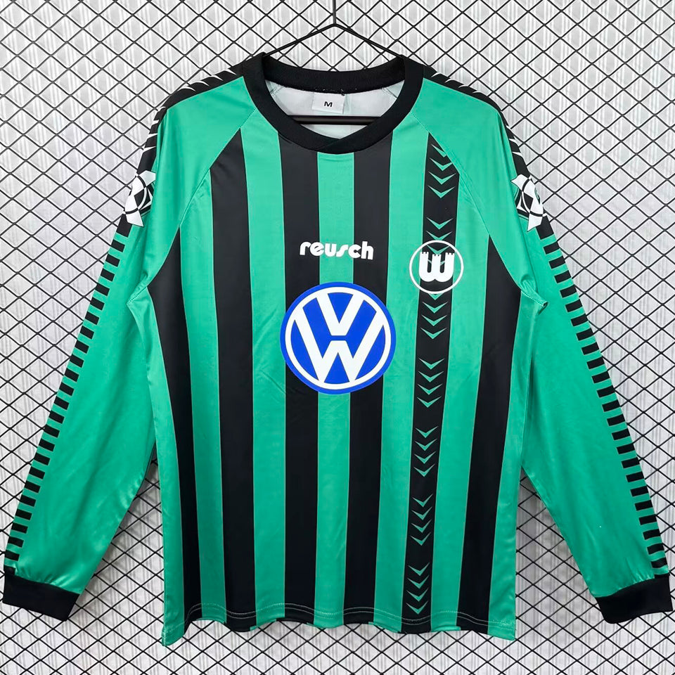 Maillot 95 Wolfsburg Extérieur Manches Longues Rétro