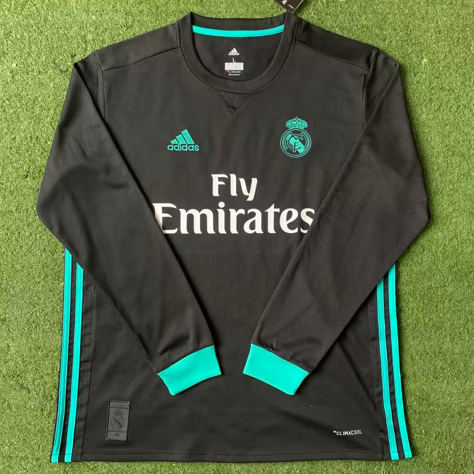 Maillot Real Madrid Extérieur Manches Longues Rétro 2017/18
