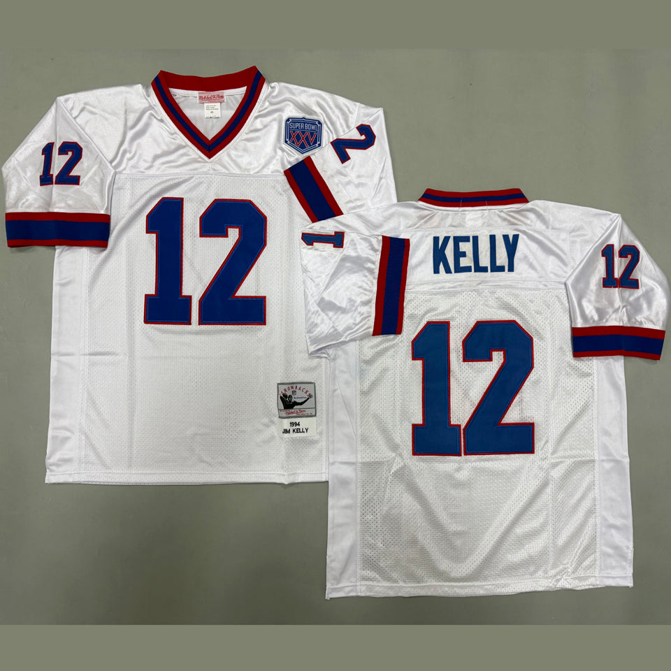 Maillot Kelly 12 Men S Buffalo Bills Rétro