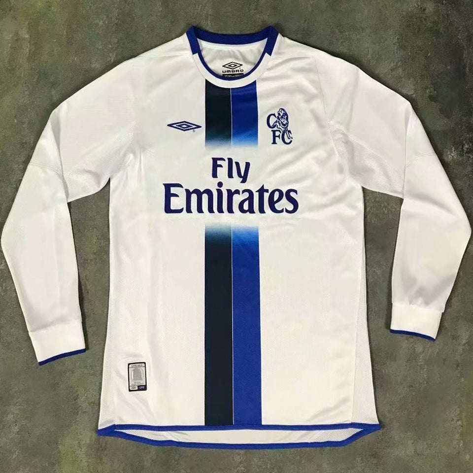 Maillot Chelsea Extérieur Manches Longues Rétro 2003