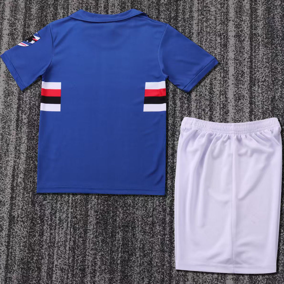 Maillot 91 Sampdoria Domicile Rétro Enfant