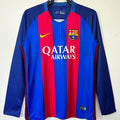 Maillot Barcelone Domicile Manches Longues Rétro 2016/17