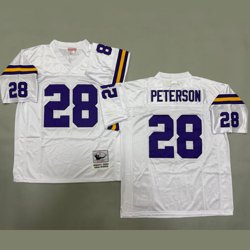 Maillot Peterson 28 Men S Minnesota Vikings Rétro