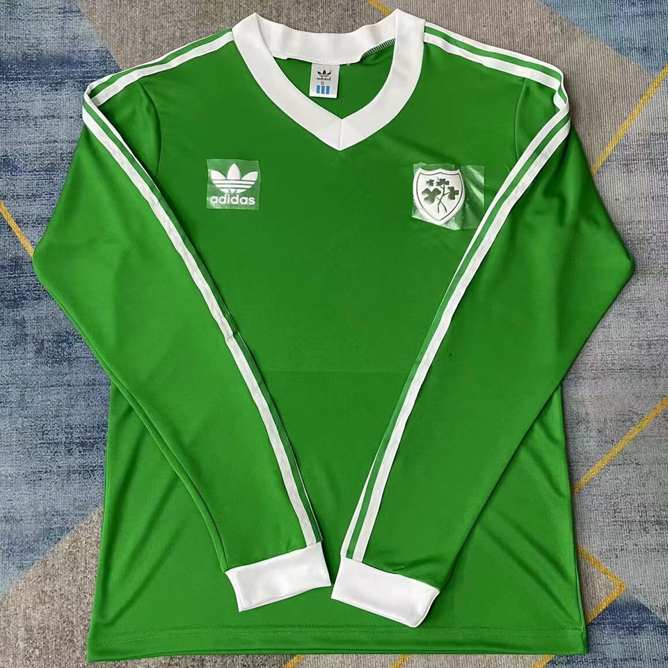 Maillot Ireland Domicile Manches Longues Rétro 1986