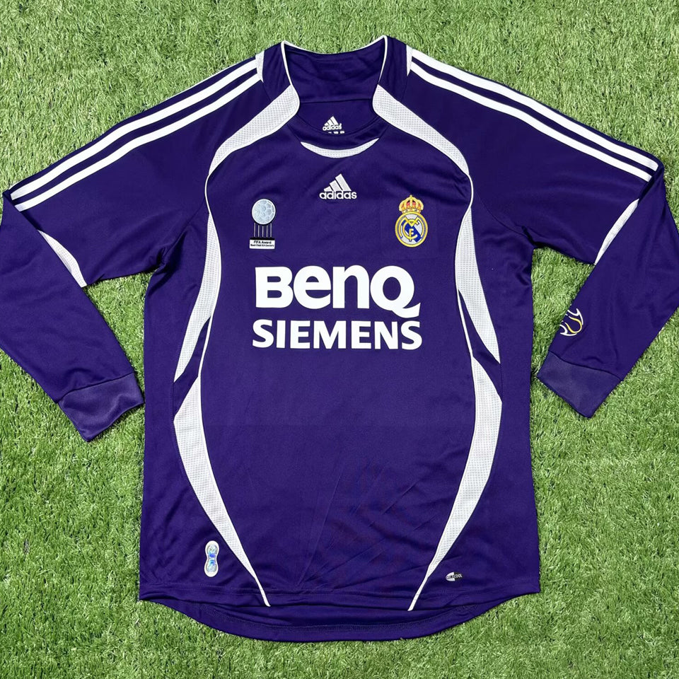 Maillot Real Madrid Extérieur Manches Longues Rétro 2006/07