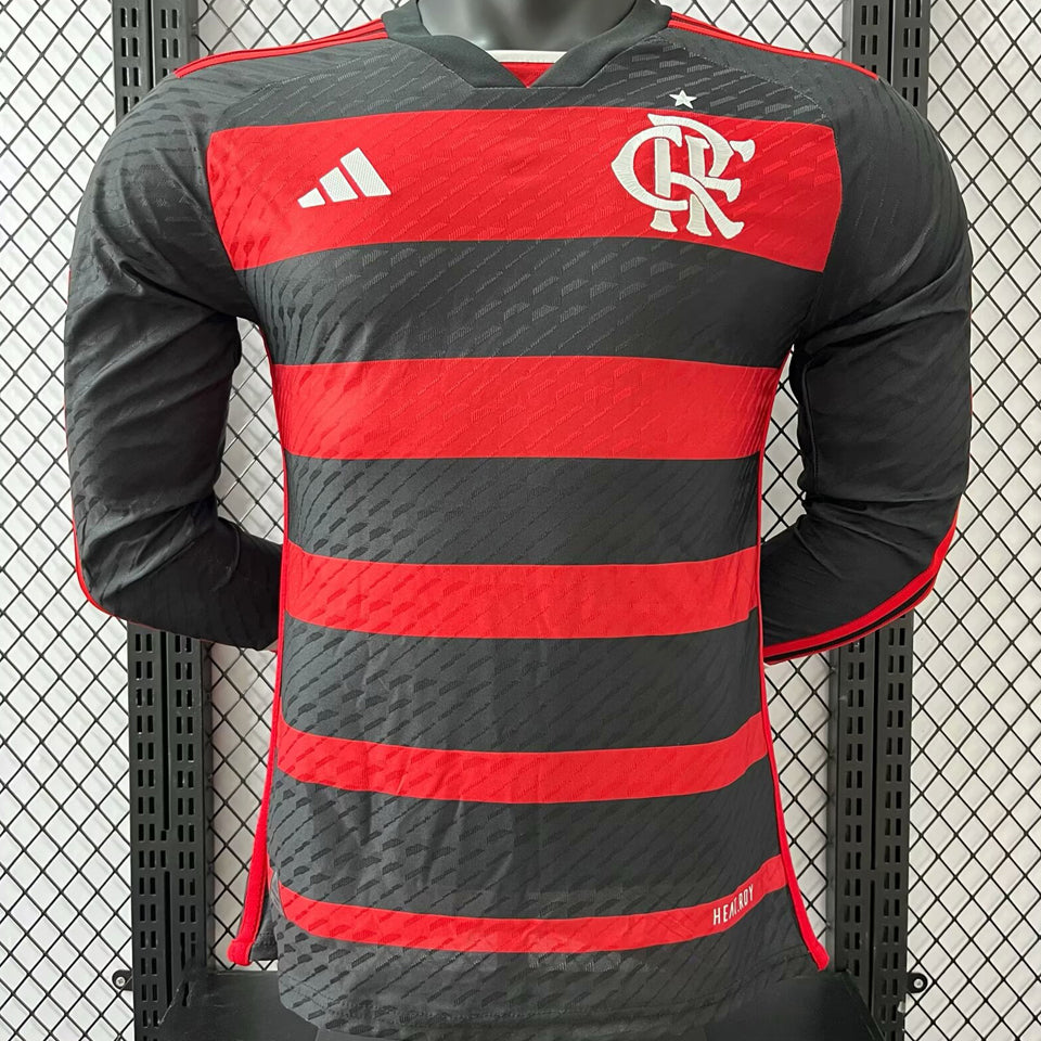 Maillot Flamengo Domicile Manches Longues 2024/25 (Version Joueur)