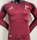 Maillot Belgique Domicile Manches Longues 2024/25 (Version Joueur)