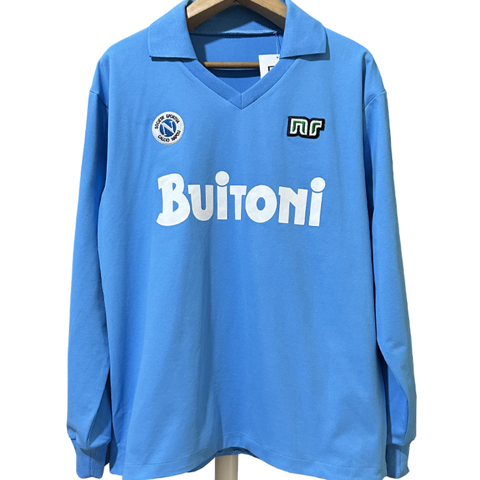 Maillot Naples Domicile Manches Longues Rétro 1986/87