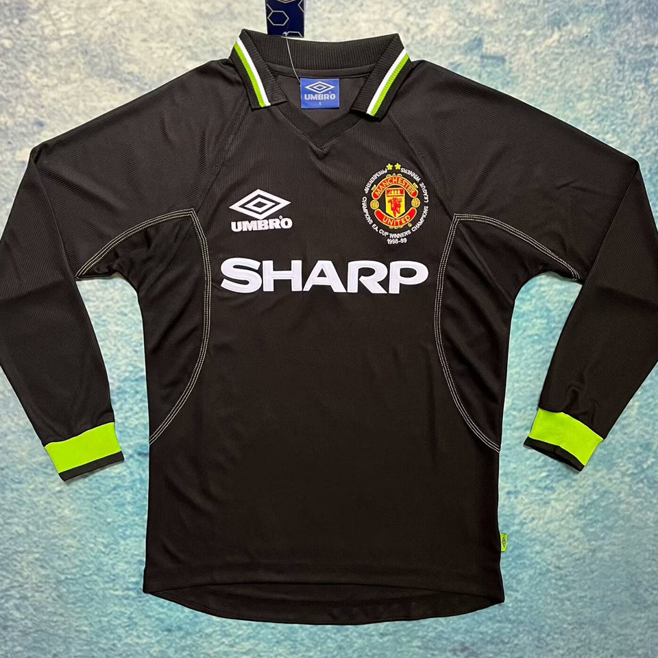 Maillot Manchester United Extérieur Manches Longues Rétro 1998/99