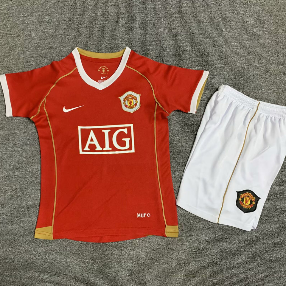 Maillot Manchester United Domicile Rétro 2006/07 Enfant