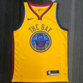 Maillot Warriors Curry 30 The Bay Nba Jerseys Hot Pressed 2018