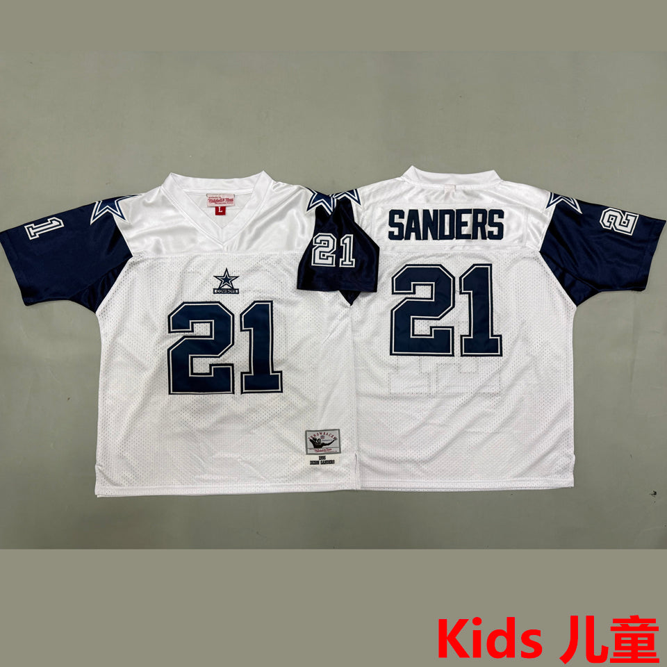 Maillot Sanders 21 Dallas Cowboys Rétro Enfant