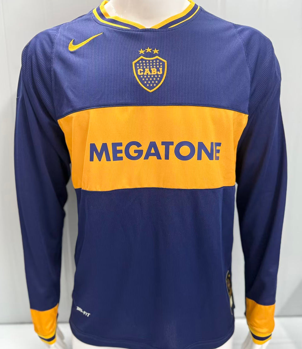 Maillot Boca Juniors Domicile Manches Longues Rétro