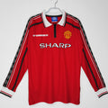 Maillot Manchester United Domicile Manches Longues Rétro 1998/99