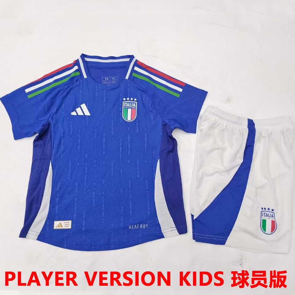 Maillot Italie Domicile 2024/25 Enfant (Version Joueur)