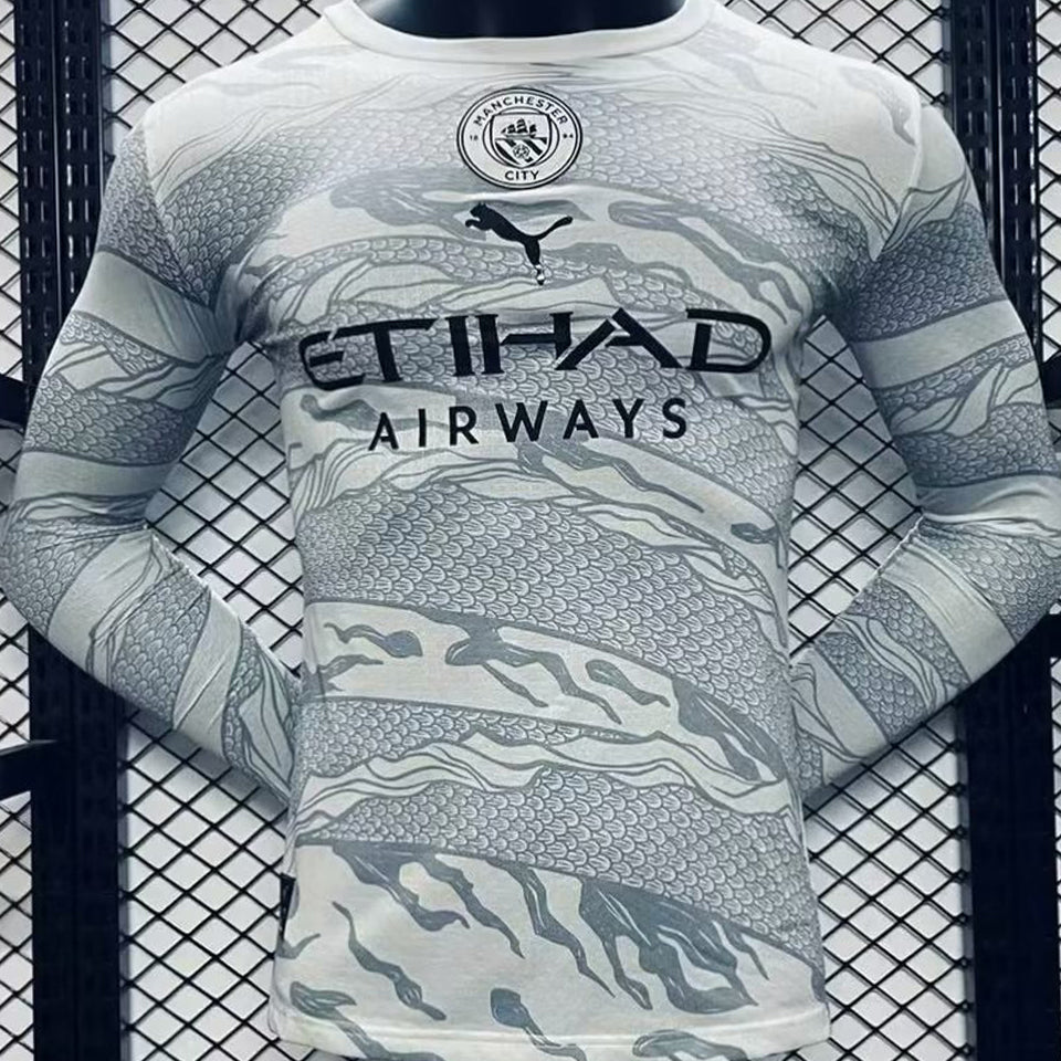 Maillot Manchester City Manches Longues 2024 (Version Joueur)