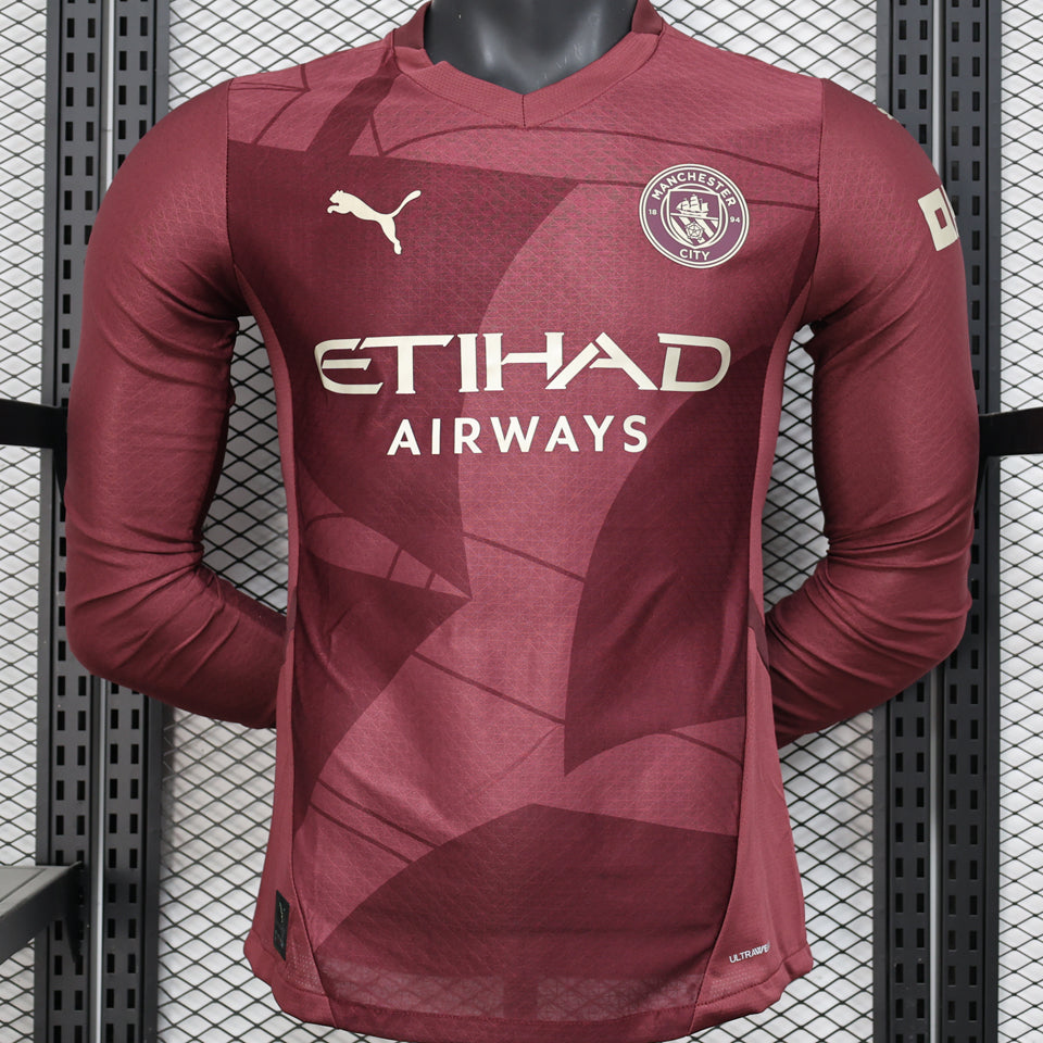 Maillot Manchester City Third Manches Longues 2024/25 (Version Joueur)