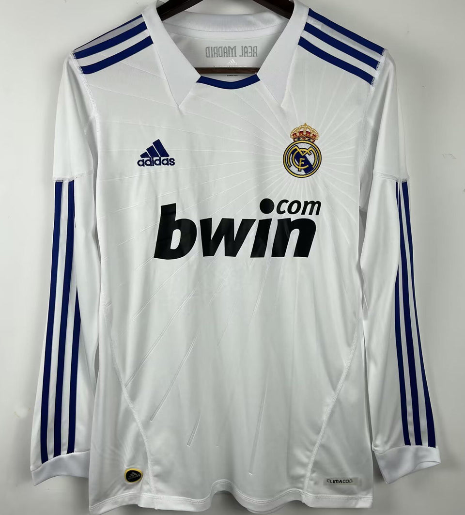 Maillot Real Madrid Domicile Manches Longues Rétro 2010/11