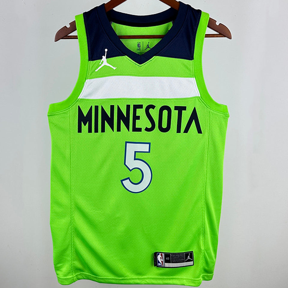 Maillot Timberwolves Edwards 5 Fluorescent