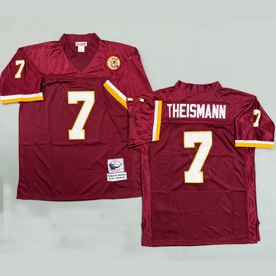 Maillot Theismann 7 Men S Washington Commanders Rétro