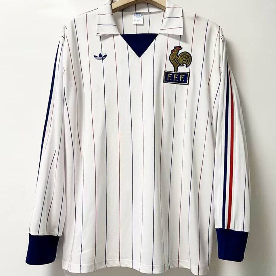 Maillot France Extérieur Manches Longues Rétro