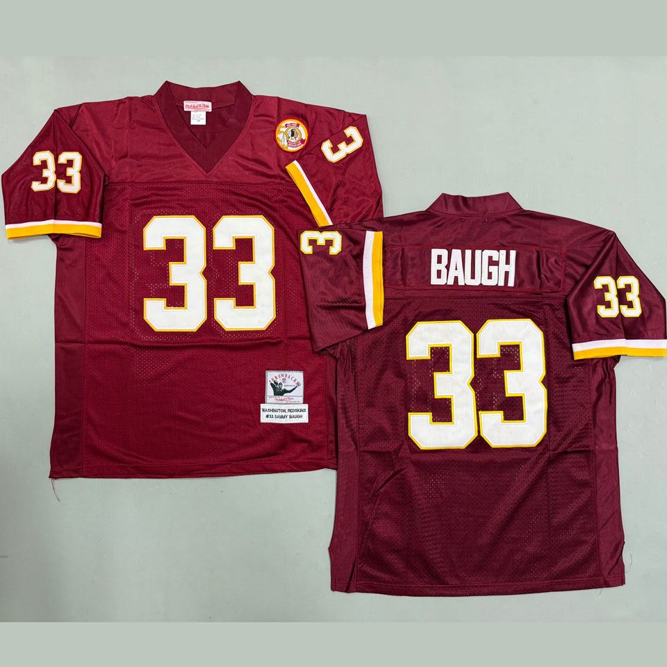Maillot Baugh 33 Men S Washington Commanders Rétro