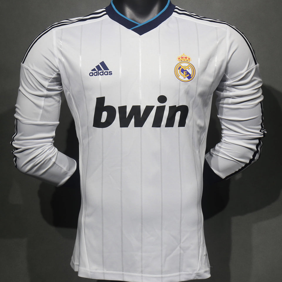 Maillot Real Madrid Domicile Manches Longues Rétro 2012/13 (Version Joueur)