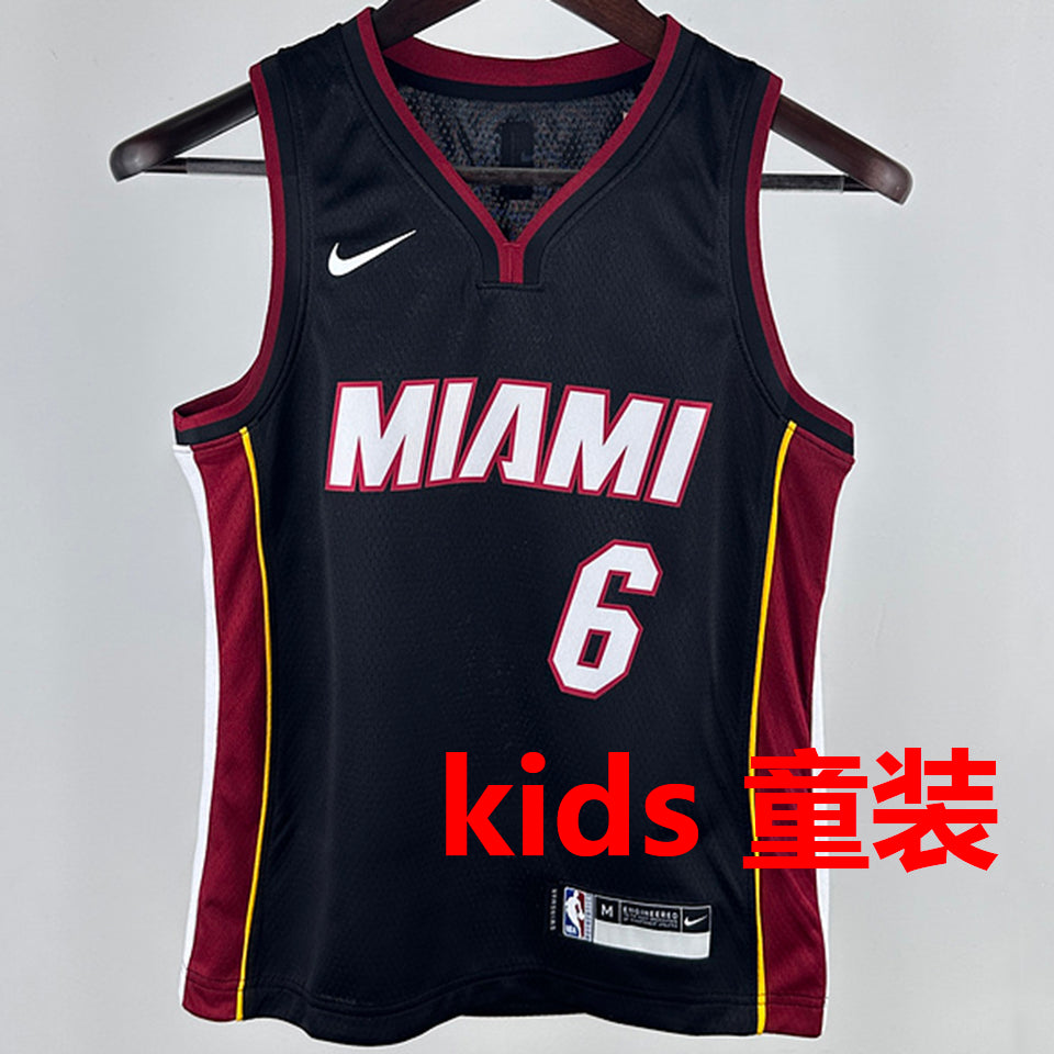 Maillot Miami Heat James 6 2024/25 Enfant