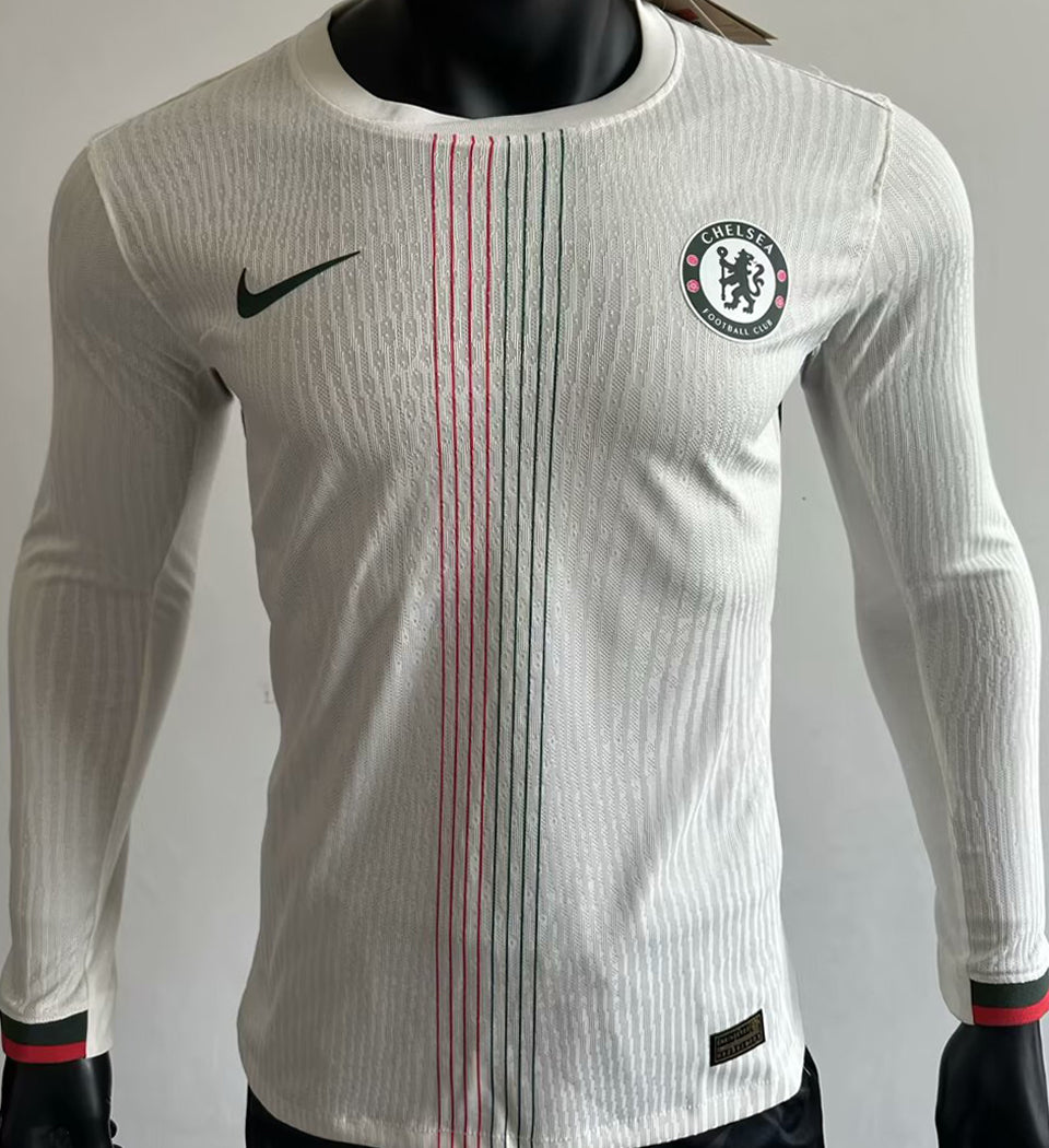 Maillot Chelsea Extérieur Manches Longues 2025 (Version Joueur)