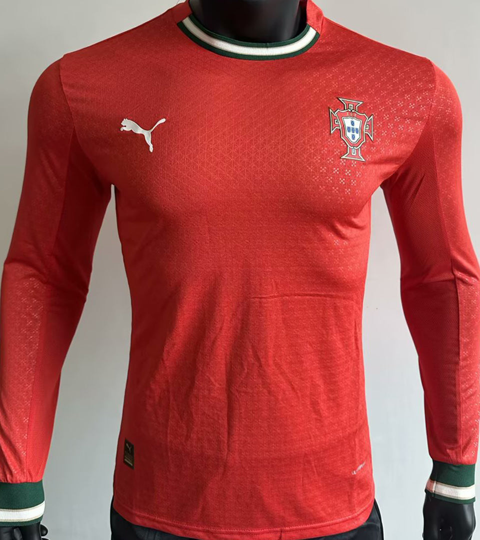 Maillot Portugal Domicile Manches Longues 2025 (Version Joueur)