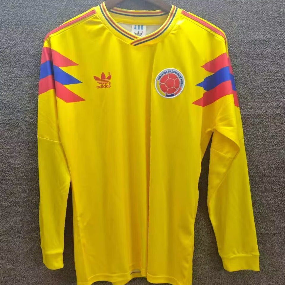 Maillot Colombie Domicile Manches Longues Rétro