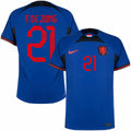 Maillot F De Jong 21 Nl1 1 Extérieur 2022/23