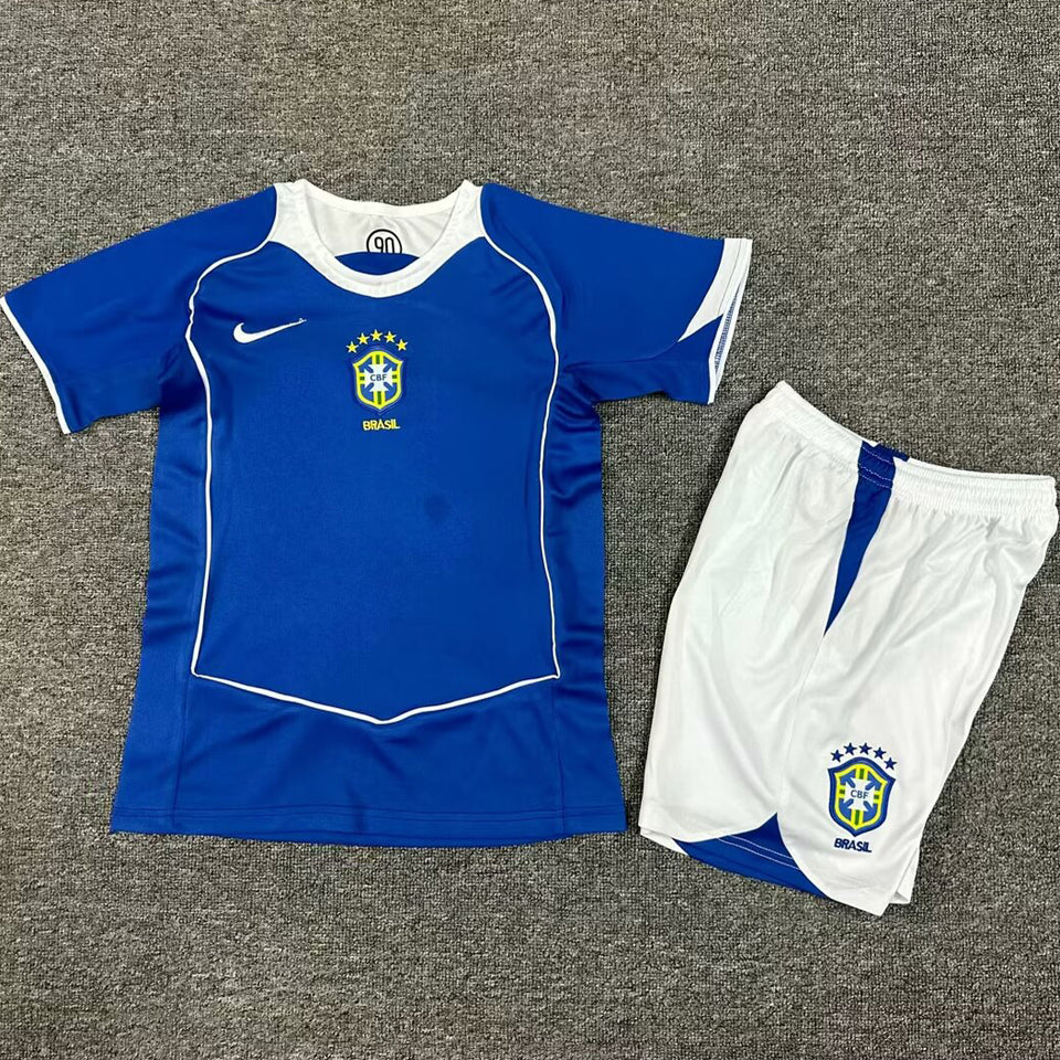Maillot Brésil Extérieur Rétro 2004 Enfant