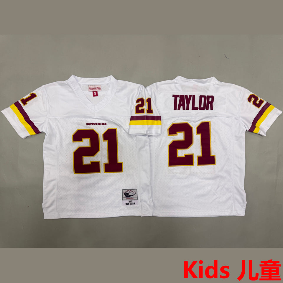 Maillot Taylor 21 Washington Commanders Rétro Enfant