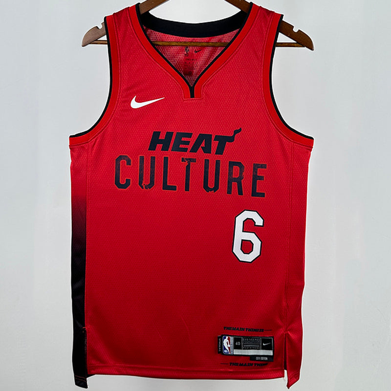 Maillot Miami Heat James 6 2025