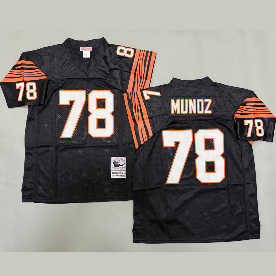 Maillot Mundz 78 Men S Cincinnati Bengals Rétro