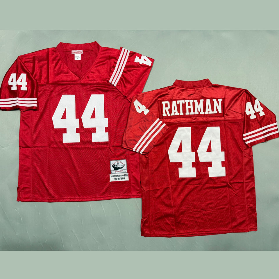Maillot Rathman 44 Men S San Francisco 49Ers Rétro