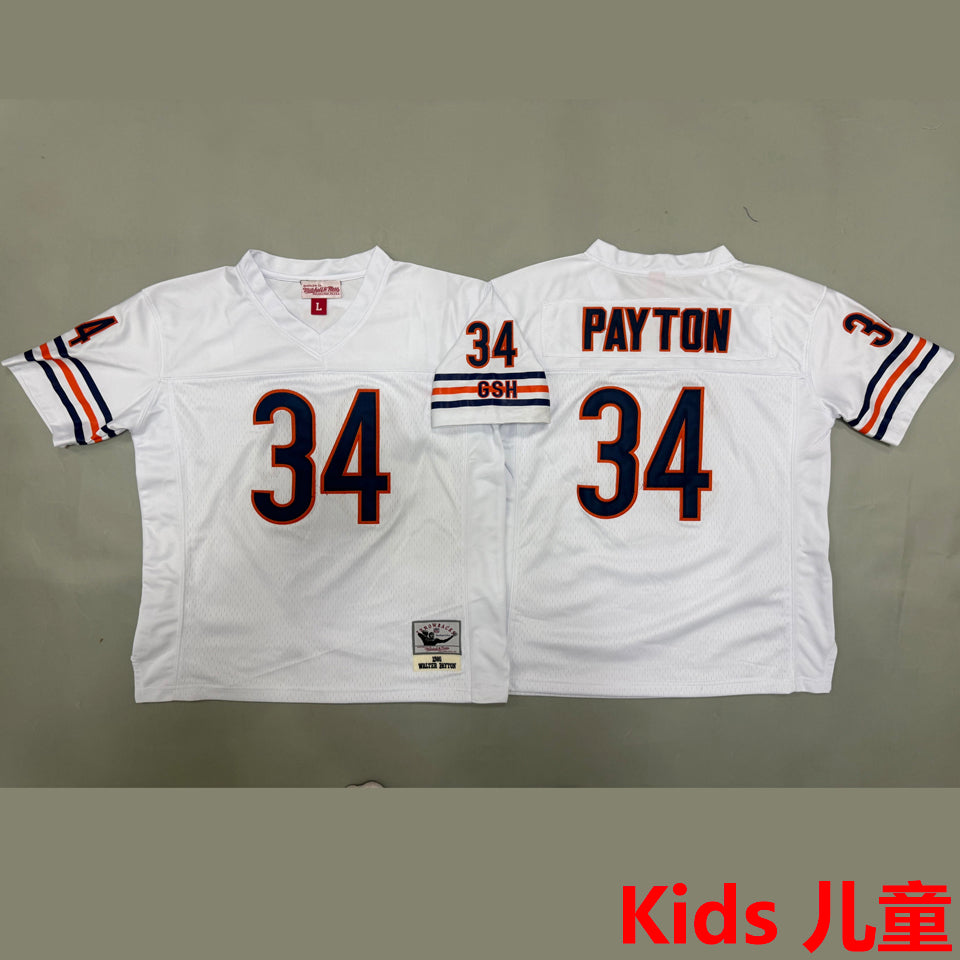 Maillot Payton 34 Chicago Bears Rétro Enfant