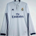 Maillot Real Madrid Domicile Manches Longues Rétro 2016/17