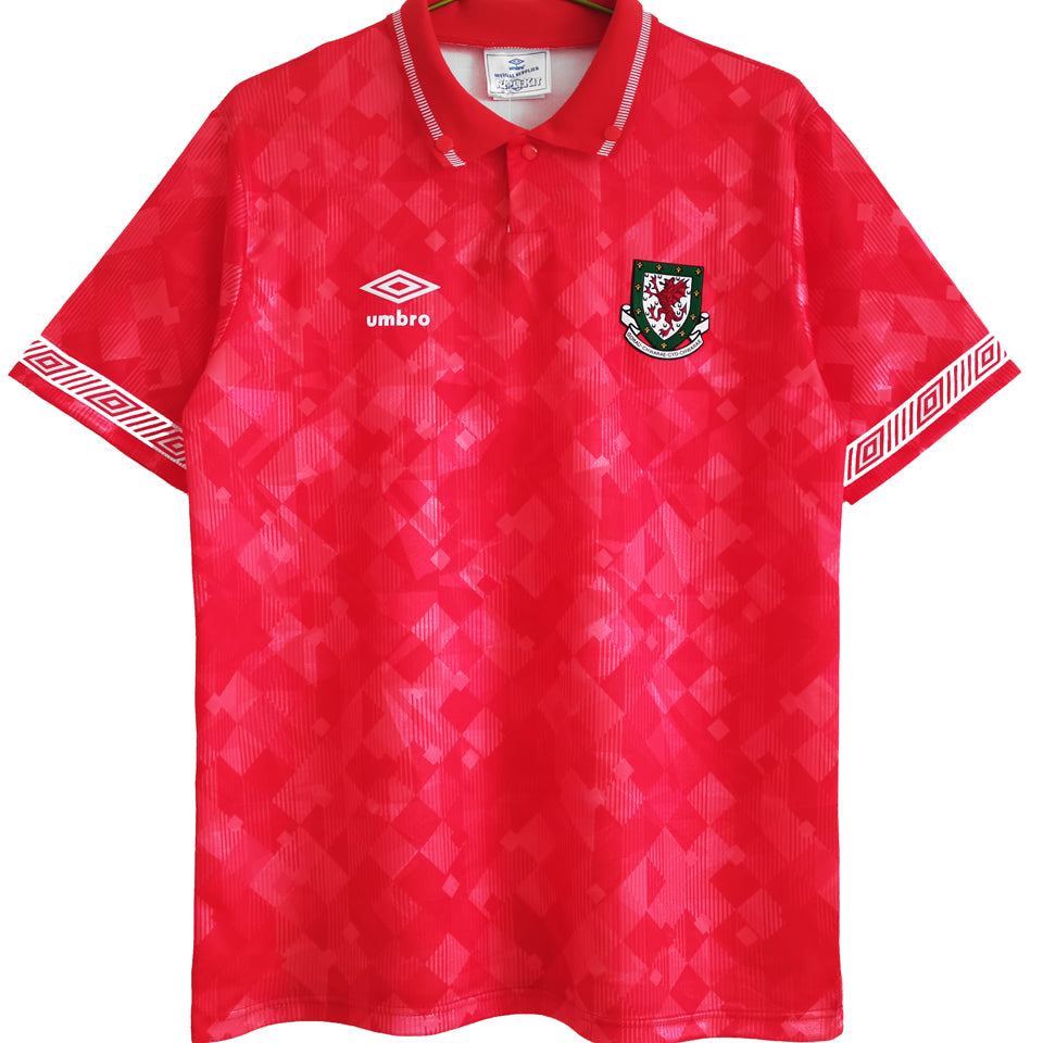 Maillot 1990 92 Wales Domicile Rétro