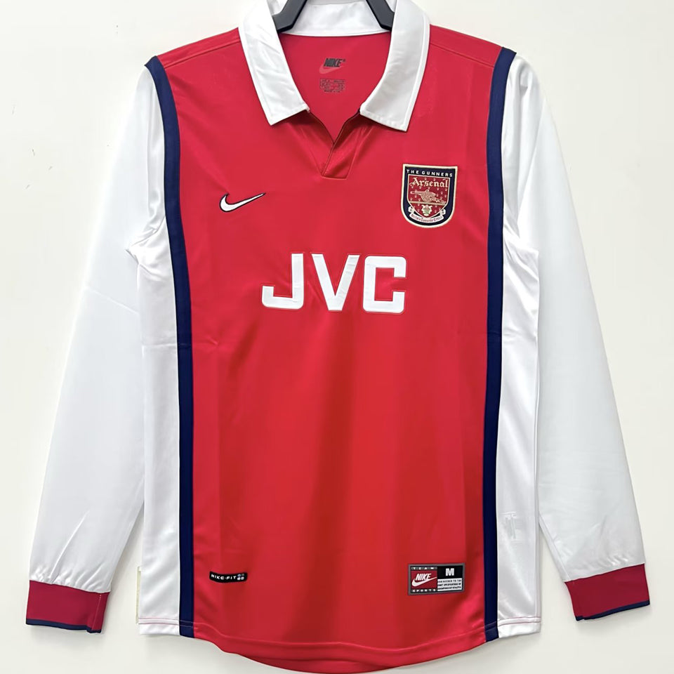 Maillot Arsenal Domicile Manches Longues Rétro 1998/99
