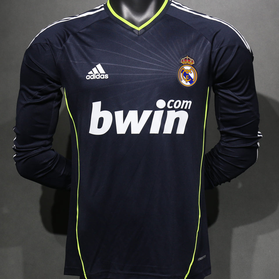 Maillot Real Madrid Extérieur Manches Longues Rétro 2010/11 (Version Joueur)