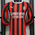 Maillot AC Milan Domicile Manches Longues 2024/25 (Version Joueur)