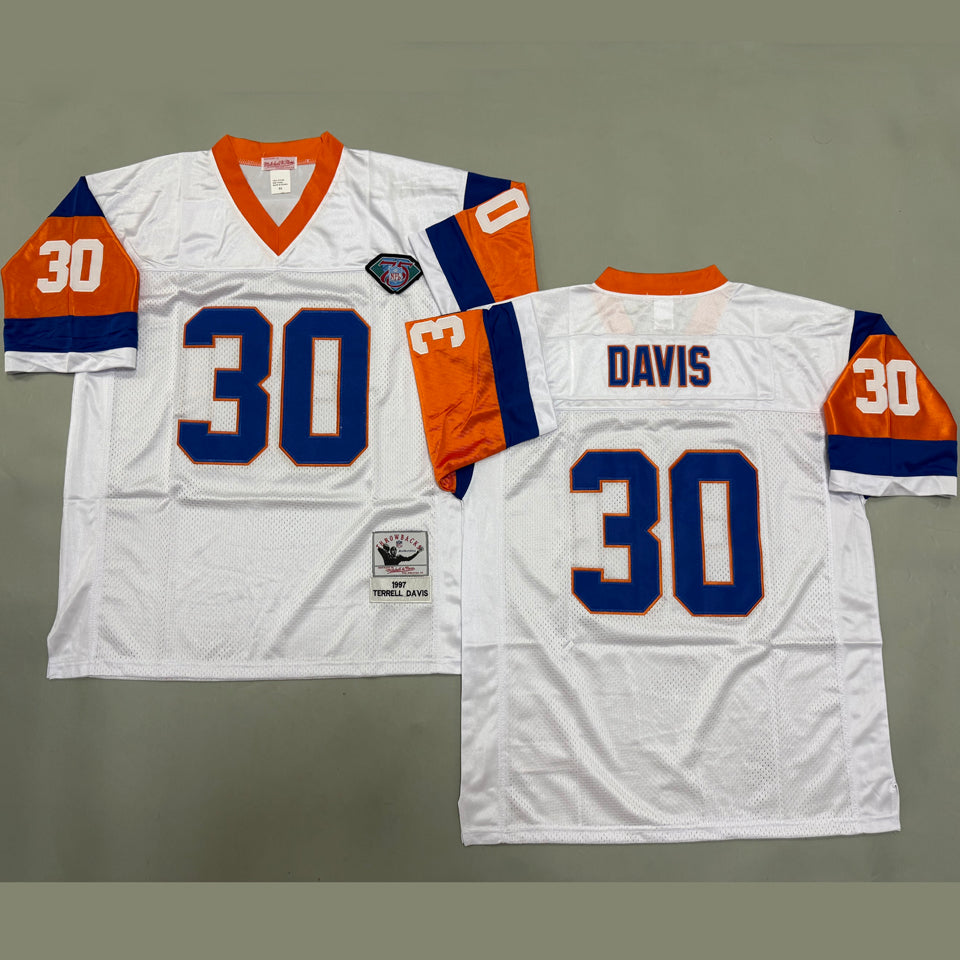 Maillot Davis 30 Men S Denver Broncos Rétro