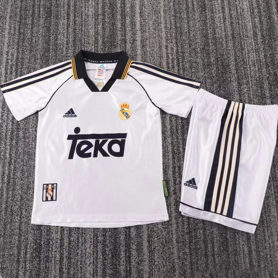 Maillot Real Madrid Domicile Rétro 1998 Enfant